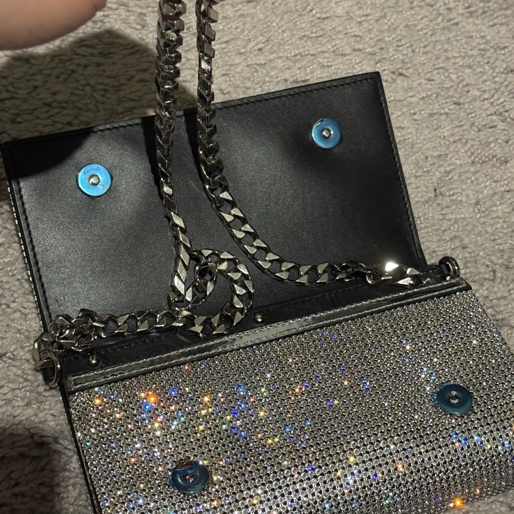 DG logo bag in crystal mesh women bag - Picture 14 of 16